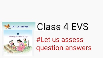 Class 4 EVS Chapter 2 activities / The leaf too has to say activities English medium