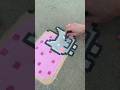 Chalking Nyan Cat Pixel Chalk Art