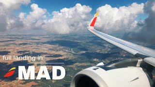 Iberia Airbus A320 Neo Full Approach & Landing In Madrid Mad