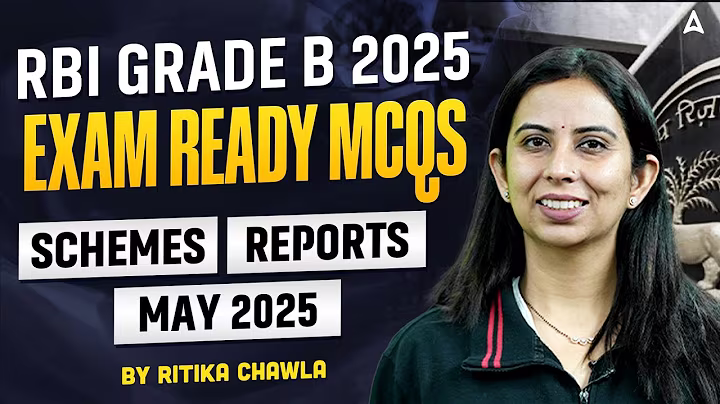 RBI Grade B 2025 | Exam Ready MCQs | Schemes, Reports & April 2025 | By Ritika Chawla