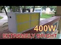 DIY 400W LED Light Charged || Extremely Bright with 4 x100W COB LED