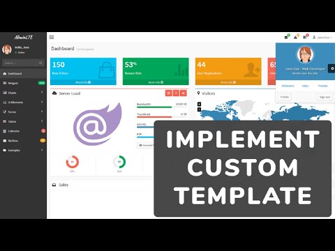 Blazor : Setup Custom Bootstrap Template | AdminLTE Theme