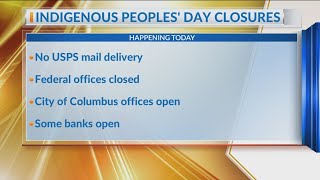 Will mail be delivered on Columbus/Indigenous Peoples' Day?