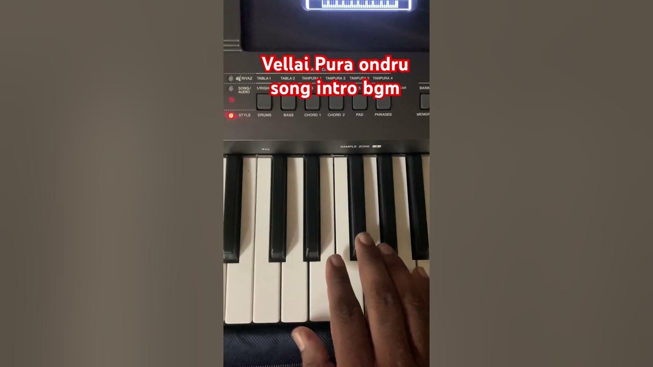 vellai puraa ondru song intro bgm #tuneofjebastin #shorts #howtoplaysonginkeyboard