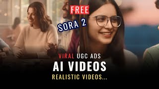 Sora 2 | UGC & Product Ads | FREE AI Videos | How to get FREE INVITE CODES #sora #sora2