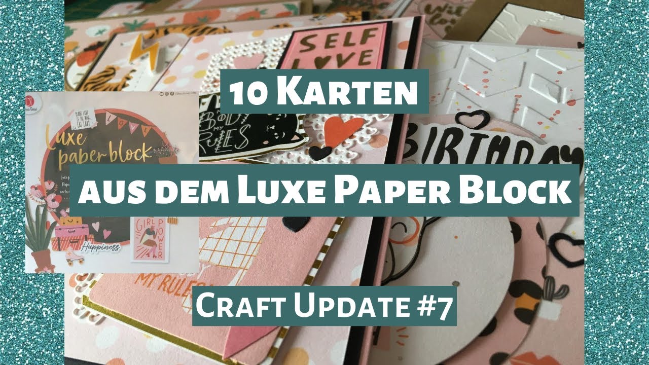10 Karten aus dem neuen Luxe Paper Block (Girl Power) // Action ...