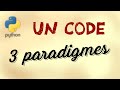 Ecrire le mme code en 3 paradigmes de programmation  procdural orient objet fonctionnel