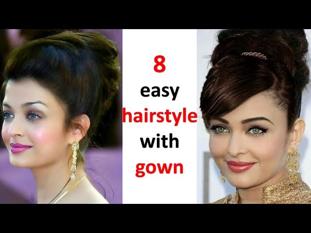 most gorgeous high bun hairstyle for christian bride | hairstyle for gown -  YouTube