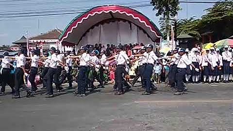 Juara 2 putra Lomba Gerak Jalan smp negeri 2 wangon tingkat kec.wangon #HUTRI74