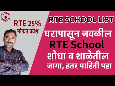 Rte 25% Admission  School List 2021-22 | how to find RTE School Near me