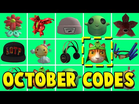 ALL NEW OCTOBER 2021 ROBLOX PROMO CODES! New Promo Code Working Free Items EVENTS (Not Expired)