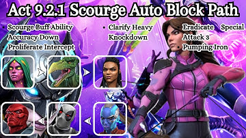 MCOC Act 9.2.1 Scourge Auto Block Path - Kate Bishop Boss