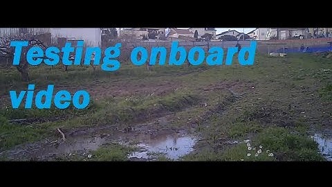 Quadcopter Megapirate -Testing onboard video [windy day]