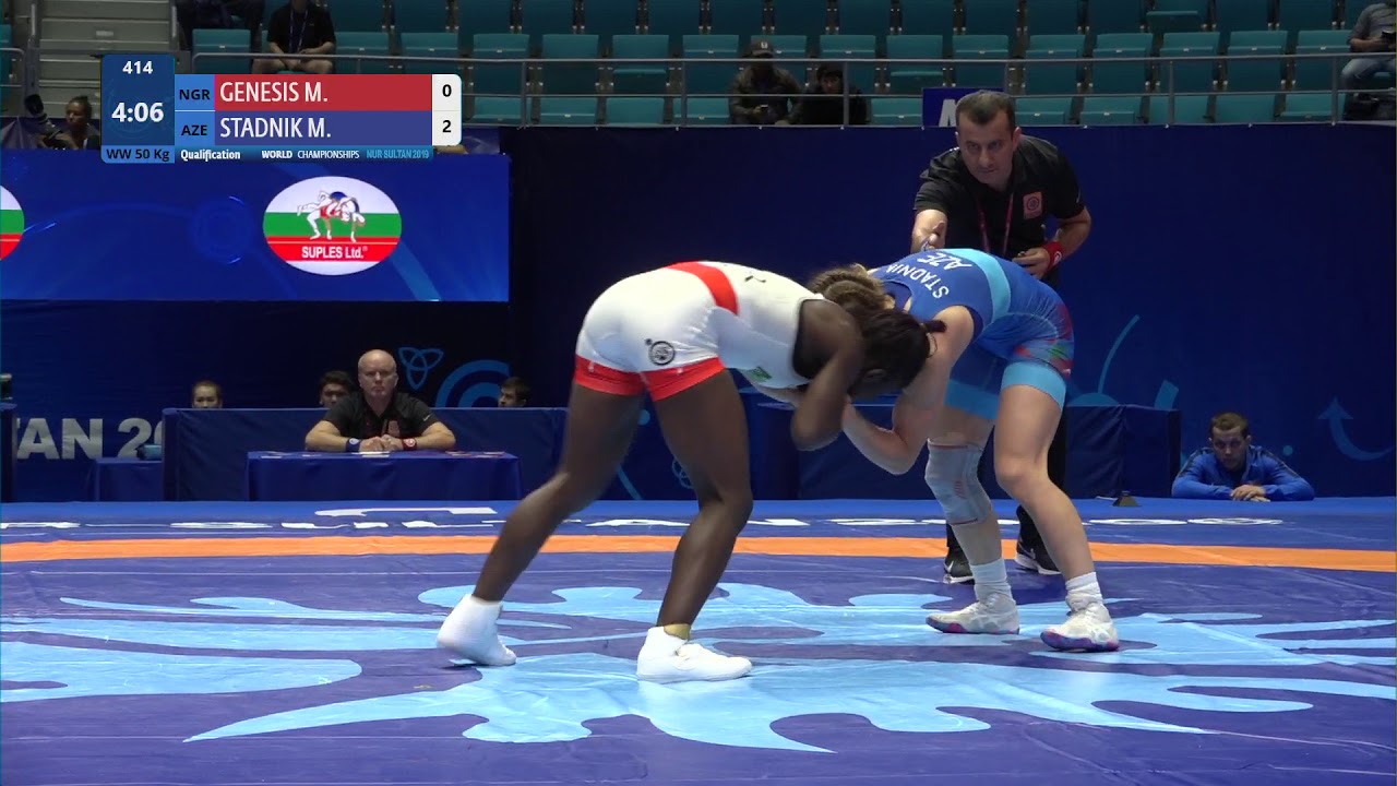 Qual. WW - 50 kg: M. GENESIS (NGR) v. M. STADNIK (AZE)