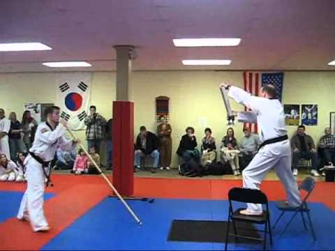 Breaking Brick with Side Kick