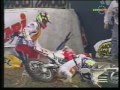 Supercross bercy 1991 jean michel bayle vs damon bradshaw crash