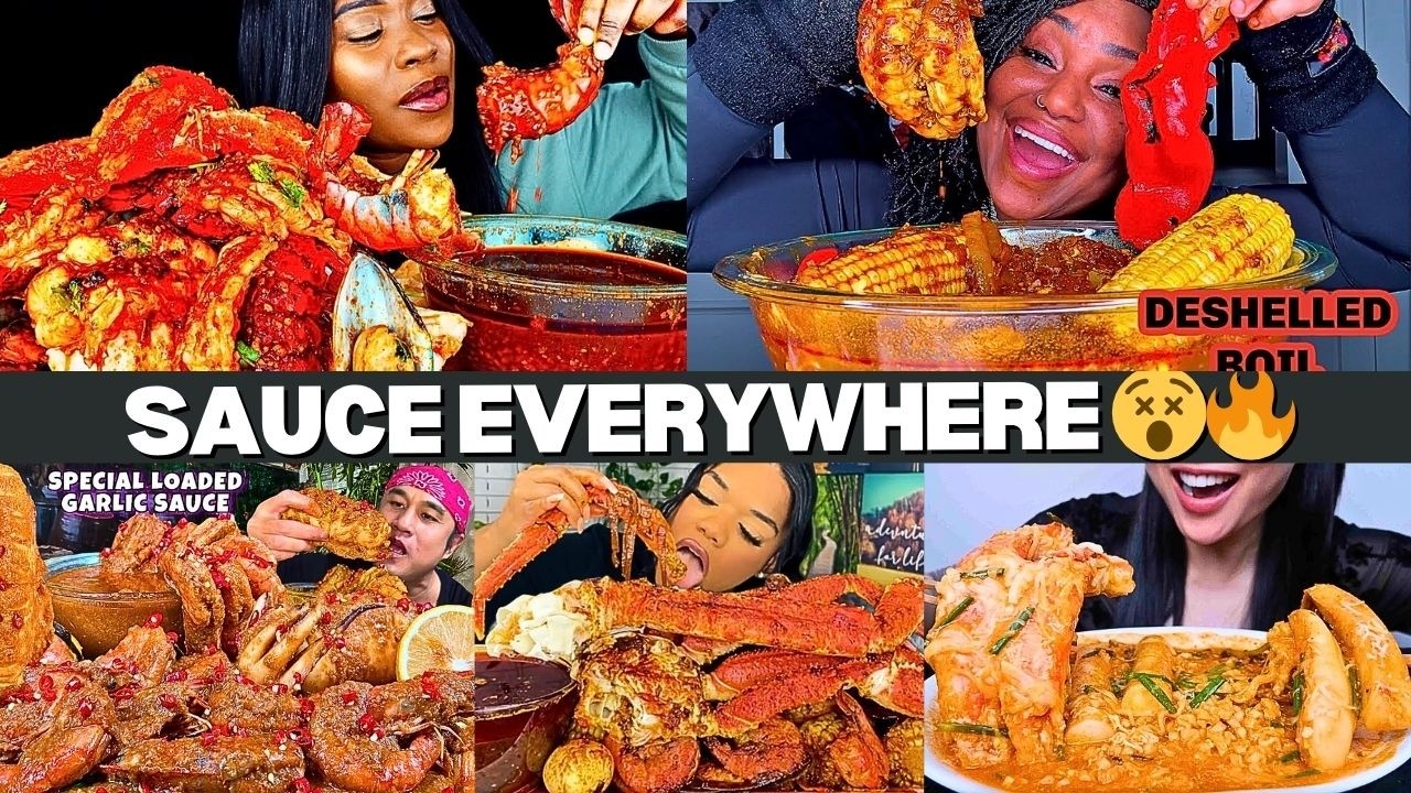 🔥😵 Crazy Spicy Juicy Seafood Bites 🦀 King Crab ASMR Mukbang Compilation | EVERY BITE DRIPS SAUCE