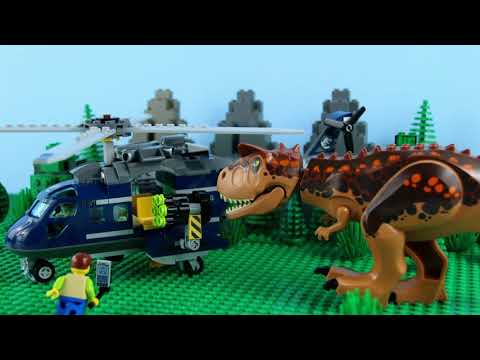 LEGO Jurassic World T-Rex Attack STOP MOTION LEGO T-Rex Rampage! | LEGO Dinosaurs | Billy Bricks .... 