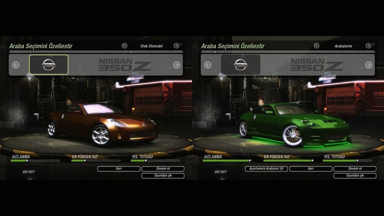 NFS Underground 2 | Nissan 350Z | Stock vs Full Drift Test |