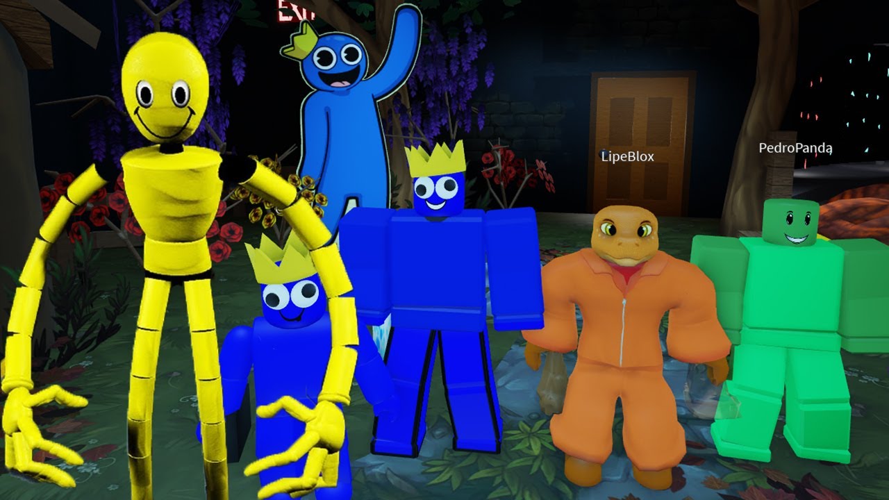 O FINAL de Rainbow Friends 2 é SIMPLESMENTE ÉPICO! Novos MONSTROS Ciano e  Amarelo! O Rei BLUE! 