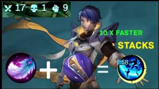 Aamon high  stacks //1 hit build  😱😱😱 #aamon #rdk #mlbbaamon #mobilelegendsgameplay #gaming