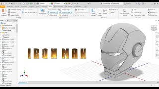 |Tutorial|3D Sketch and Surface|Iron Man Helmet|Inventor Studio|