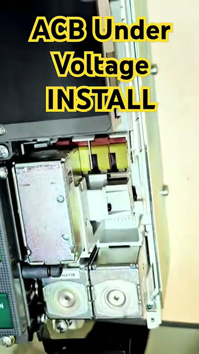 ACB Under Voltage ⚡ installation #electrical #electronics #electrician #powerlearningchannel