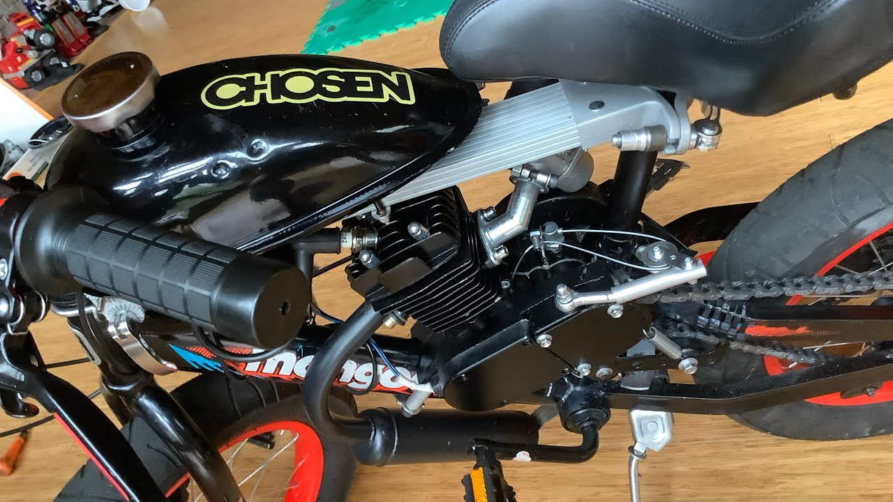 HALF AN EFFORT EASY PULL CLUTCH !!! MOTORIZED BICYCLE. YouTube