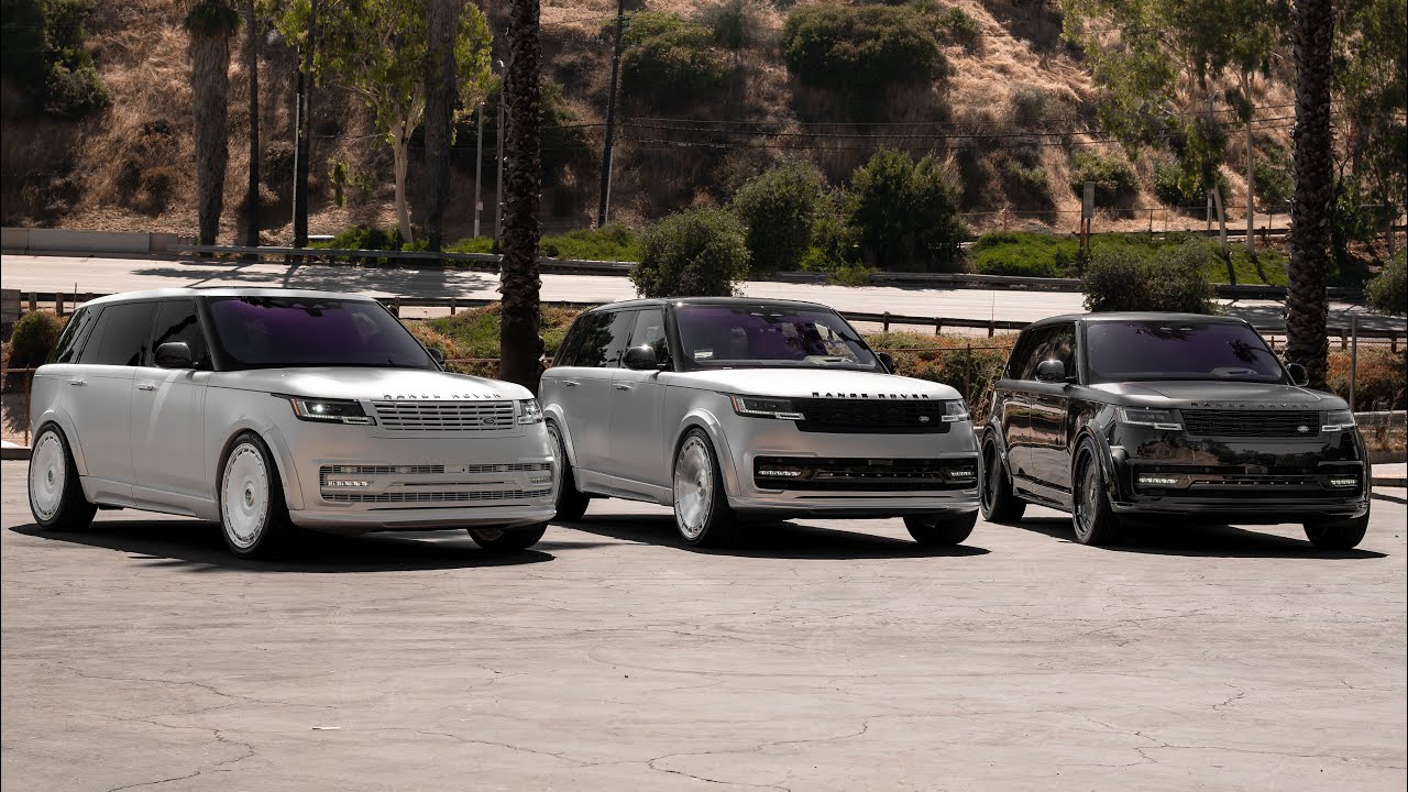 3 INSANE Widebody Range Rover's in Los Angeles.
