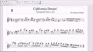 I included the piece brought down a 3rd because high g can be tricky
to hit on some instruments. hope you enjoy, email me for sheet music.
have an am...