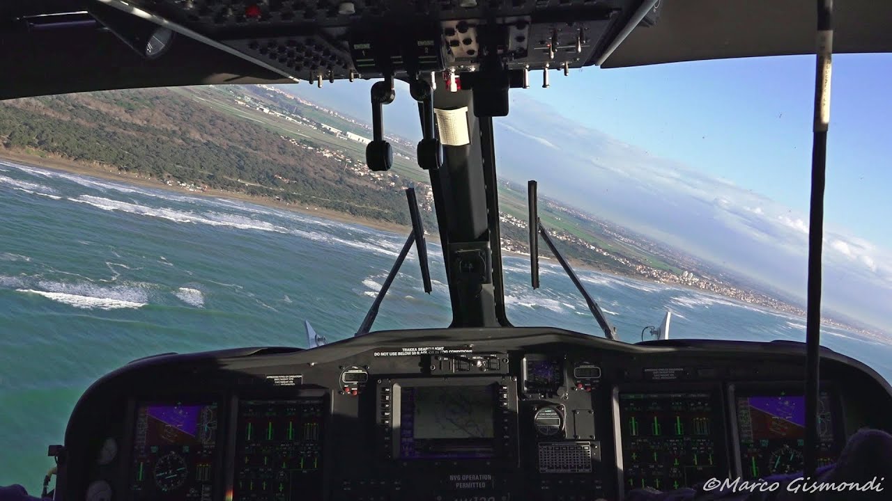 Volo su Leonardo AW139 POLIZIA DI STATO - Flying onboard Italian Police AW139 over Rome FCO Airport