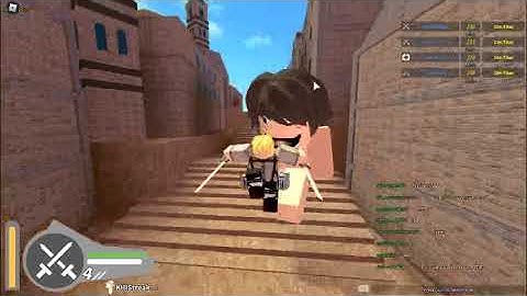 tutorial to play attack on titan downfall (roblox)