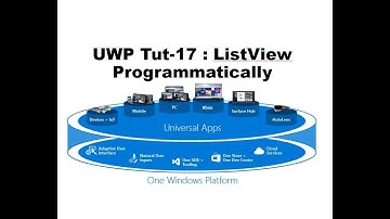 Create ListView Programmatically in UWP Tutorial Part-17