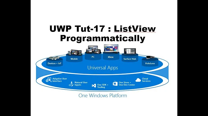 Create ListView Programmatically in UWP Tutorial Part-17