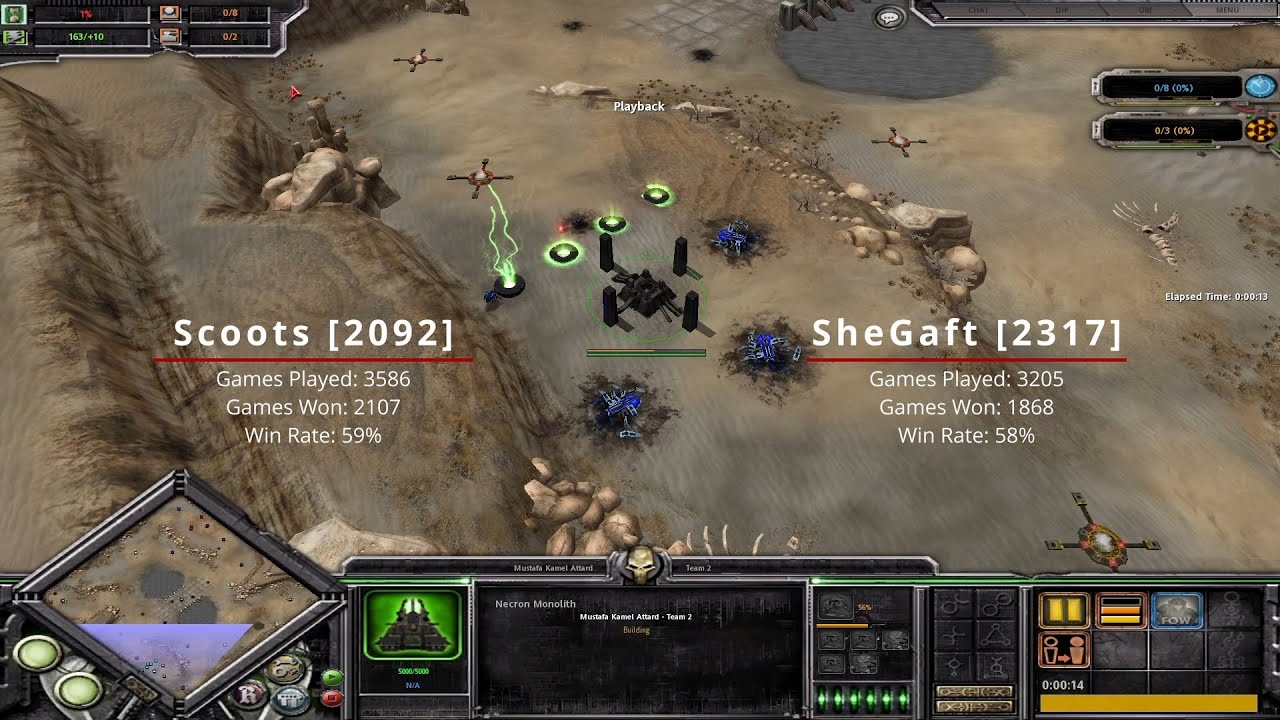 Orks (Scoots) vs Necrons (SheGaft), game o' 2023 | Dawn of War: Soulstorm