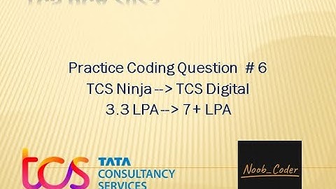 TCS DCA Coding Question | Practice Question #6 | Java | #tcsxplore #tcsdigital #tcsdca