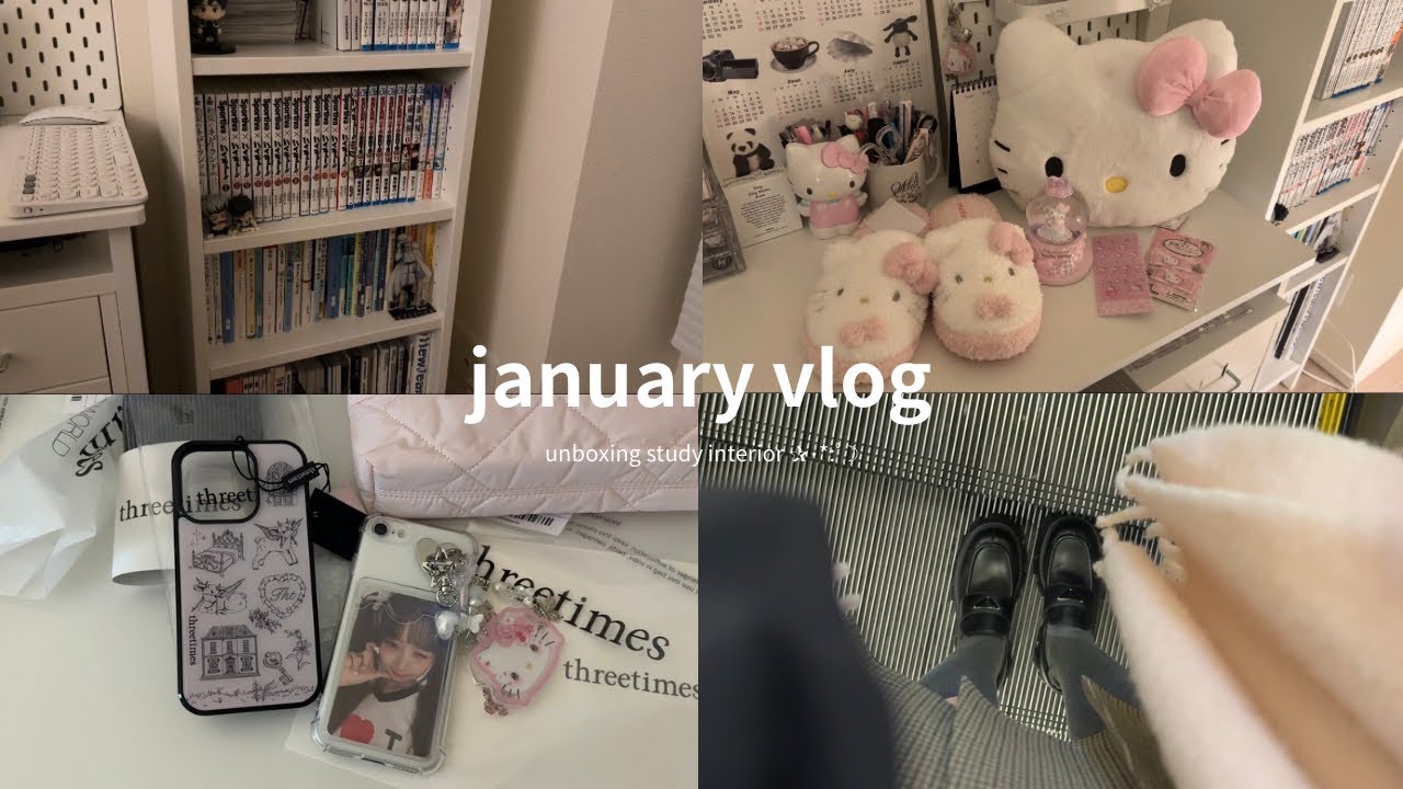 ［vlog］社会人オタクの一週間切り取り⛸️資格の勉強,お部屋整理,購入品紹介,コスメ収納 etc..(sub)