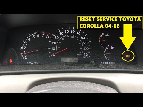 Toyota Corolla Service Reset (2004-2008)