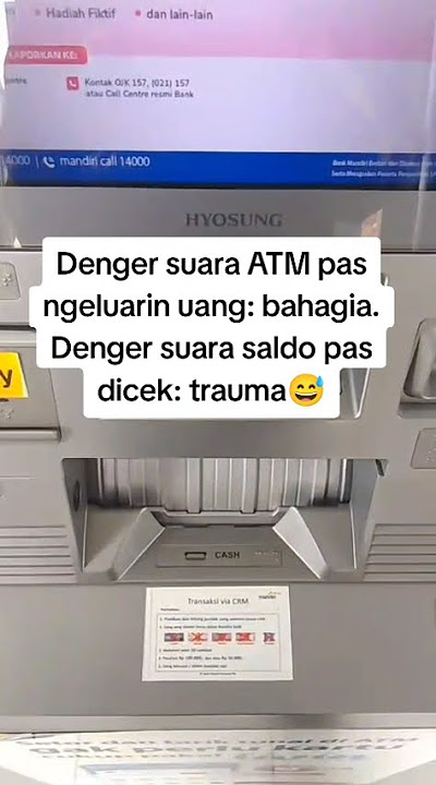 suara mesin ATM bikin Dompet tersenyum #ATM #SuaraATM #TanggalTua #NgakakFinansial #DompetTipis