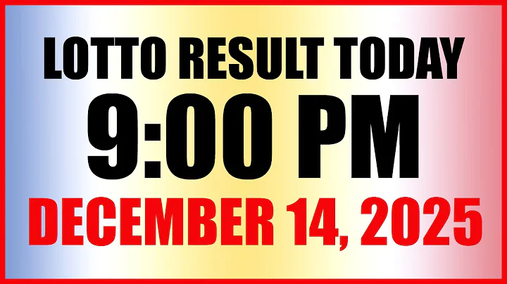 Lotto Result Today 9pm Draw December 14, 2025 Swertres Ez2 PCSO