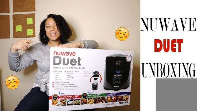 NuWave Duet Air Fryer-Pressure Cooker Combo in Gray