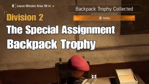The Special Assignment Backpack Trophy - Division 2