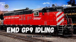 Soothing Train Sounds for Deep Sleep | EMD GP9 Engine Idle | Relaxing Railroad White Noise #sleep
