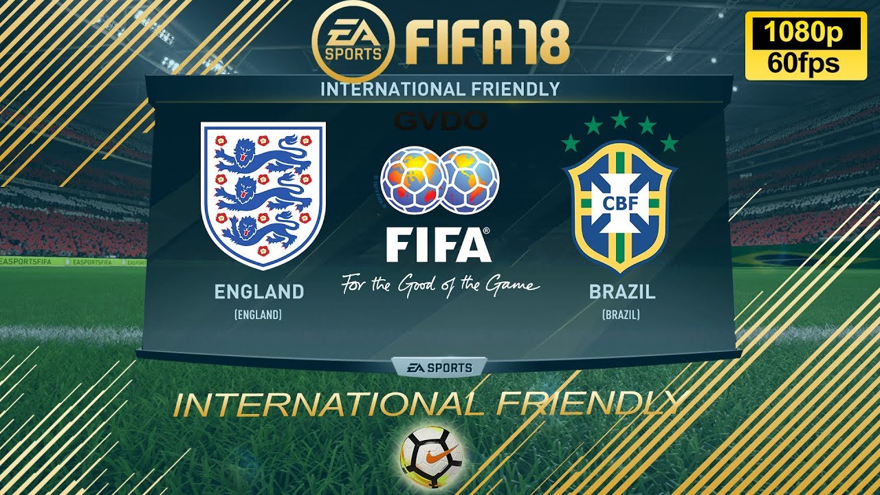 FIFA 18 England vs Brazil | International Friendly 2017 | PS4 Full Match