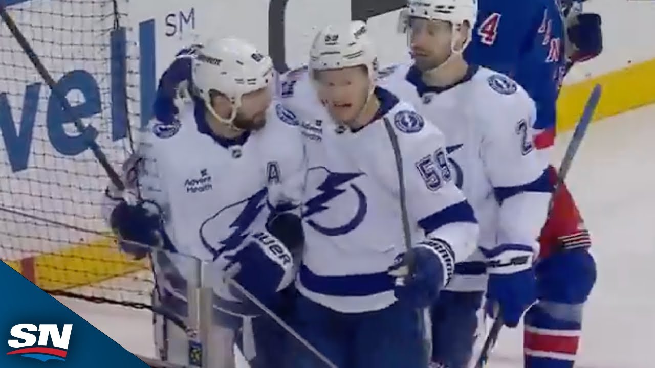 hockeyまとめ2点 Lightning Blitz Rangers With Three Quick Goals In Under Two