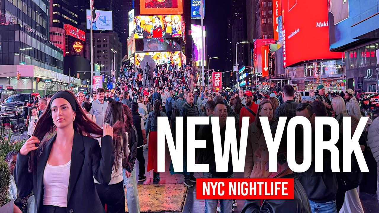 New York, Amerika Serikat | Avenue Down 7th | Tur Jalan Kaki 4K