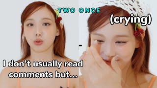 nayeon cried after reading online comments