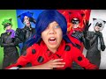 Surviving Every Emotion Inside Out! Which Superhero Ladybug is the most bad (evil)?!