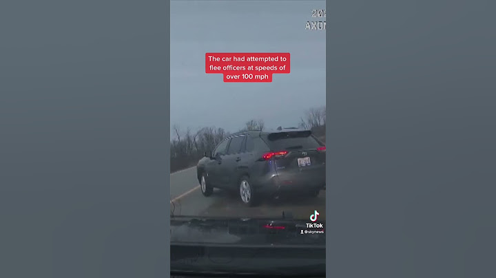 Police ram car going wrong way