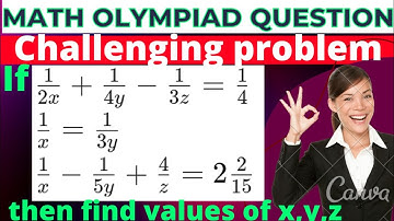 Math Olympiad Questions|Solve This Challenging Algebra Problem|@AyaansMath